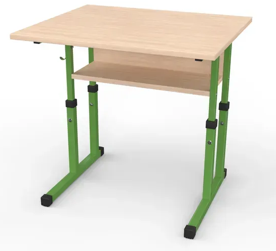 Стіл учнівський №4-7/700х500 прямі кути без полиці МФ Вересень